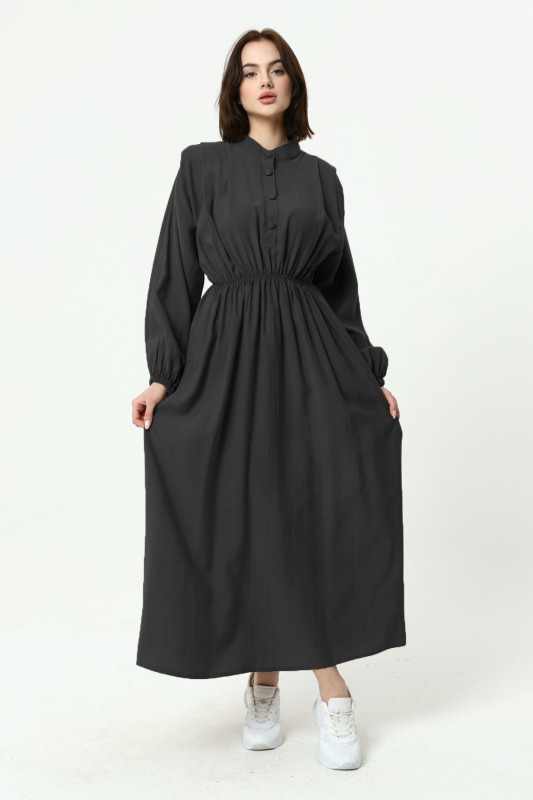 Pleated Tencel Dress